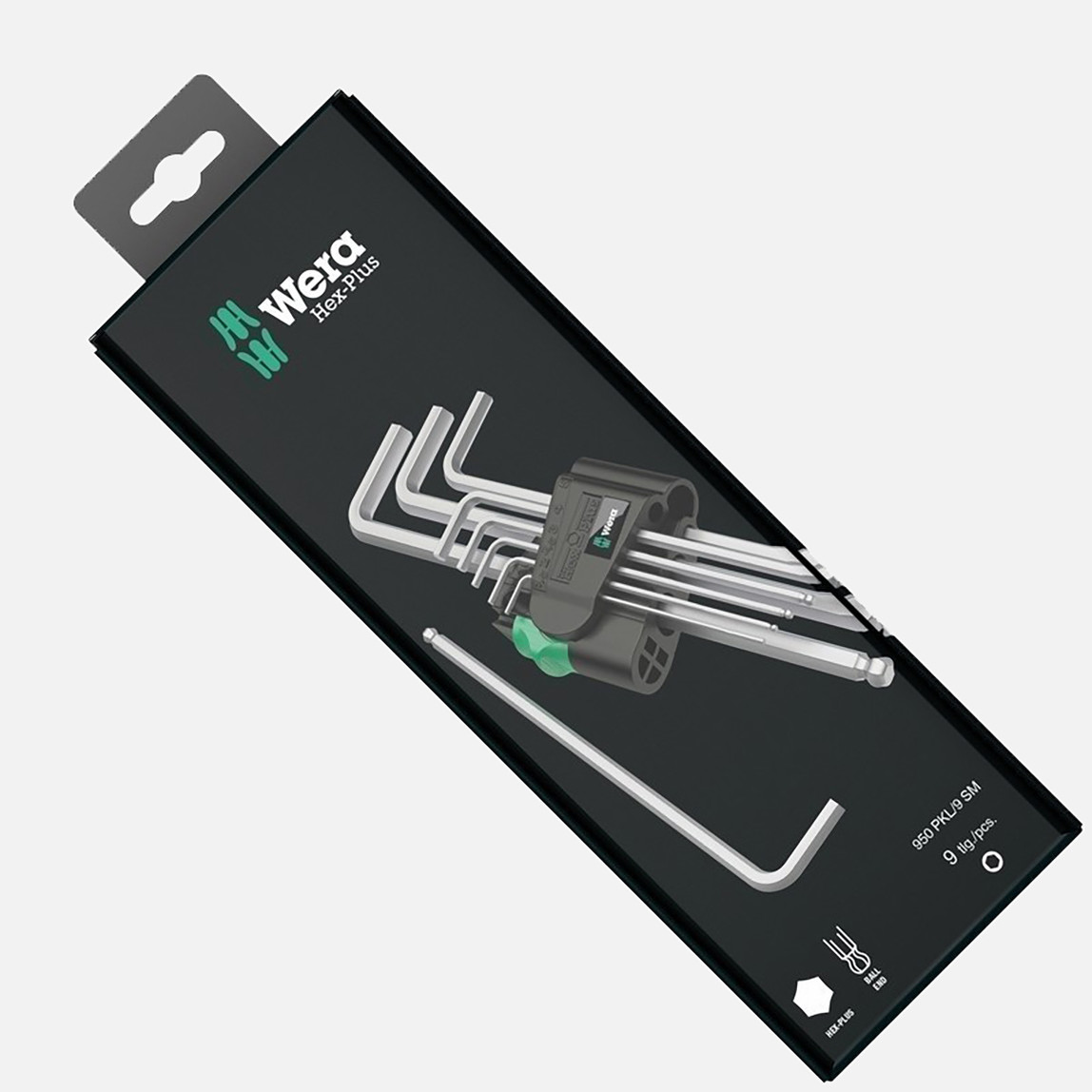    Wera 950 PKL/9SM 9 Parça Allen Anahtar Seti  