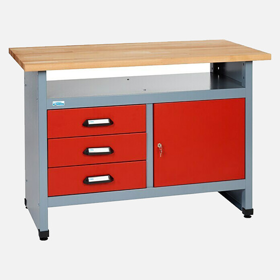Küpper 3 Çekmeceli Metal Çalışma Masası 120X84x60 cm 