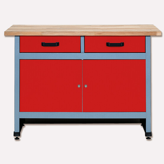 Küpper 2 Çekmeceli Metal Çalışma Masası 60 x 120 x 84 cm