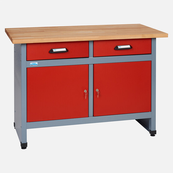 Küpper 2 Çekmeceli Metal Çalışma Masası 60 x 120 x 84 cm
