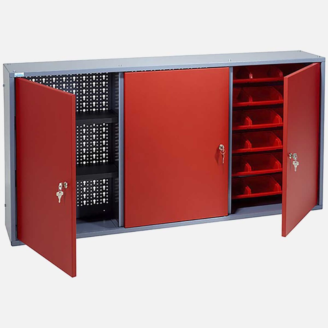    Küpper Kırmızı Avadanlıklı Dolap(120x60x19cm)  