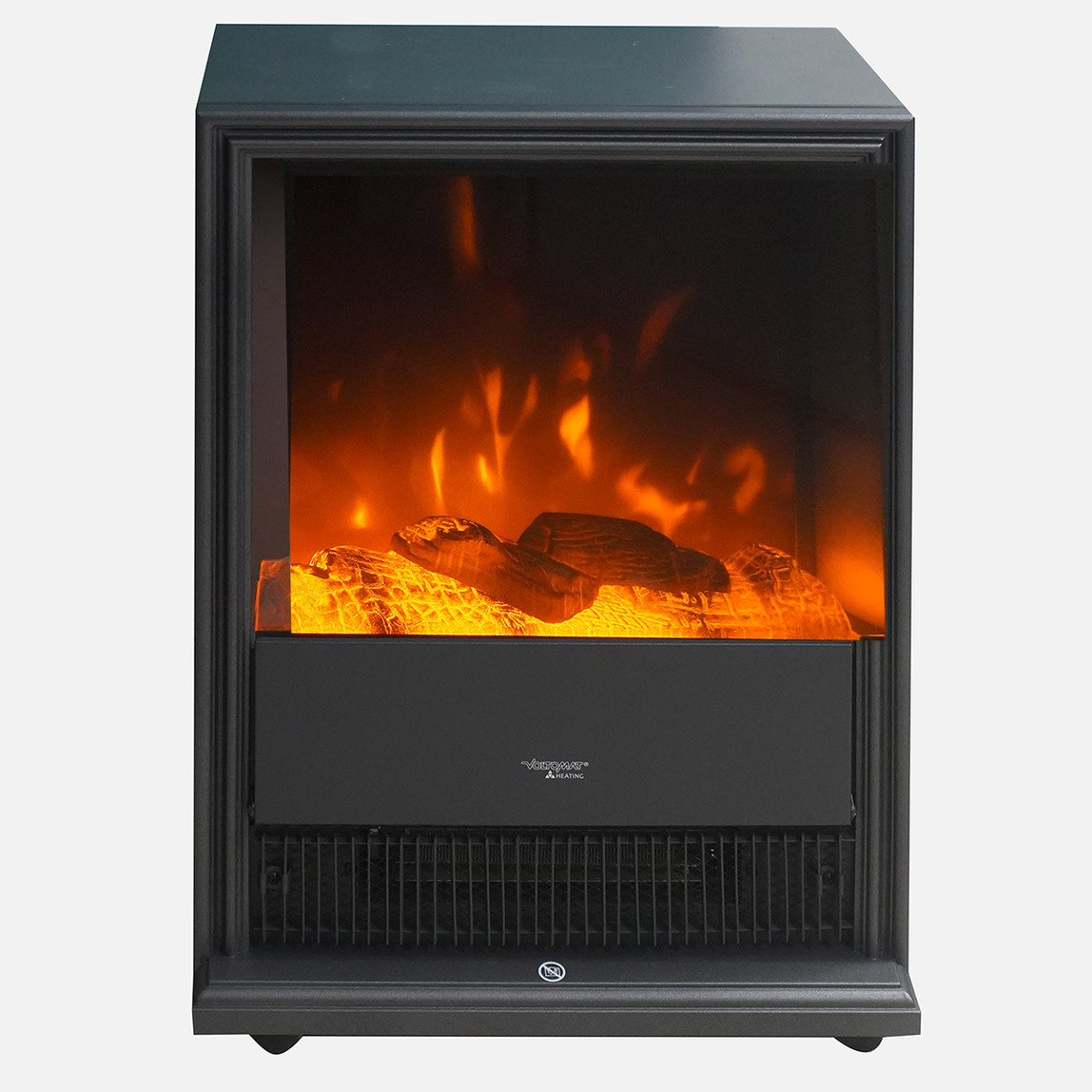    Voltomat 2000 W Dikdörtgen Ayaklı Dekoratif Şömine Antrasit 