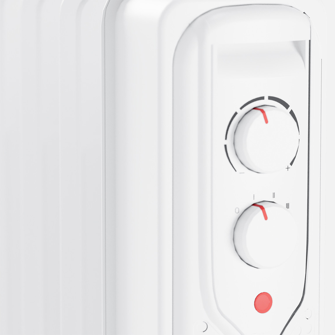    Voltomat Termostatlı 2000 W 9 Dilim Yağlı Radyatör Beyaz   