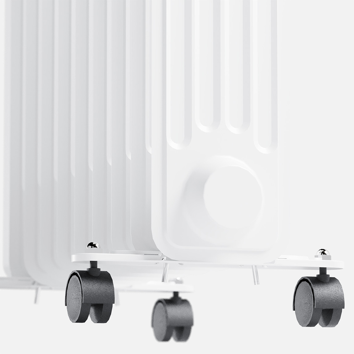    Voltomat Termostatlı 2000 W 9 Dilim Yağlı Radyatör Beyaz   