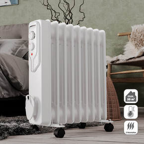 Voltomat Termostatlı 2000 W 9 Dilim Yağlı Radyatör Beyaz  