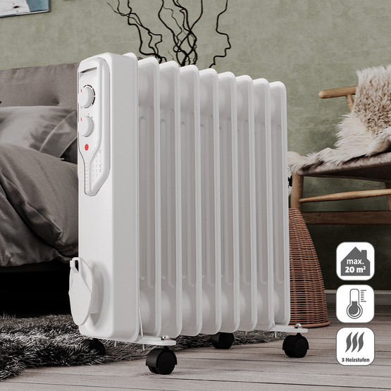 Voltomat Termostatlı 2000 W 9 Dilim Yağlı Radyatör Beyaz  