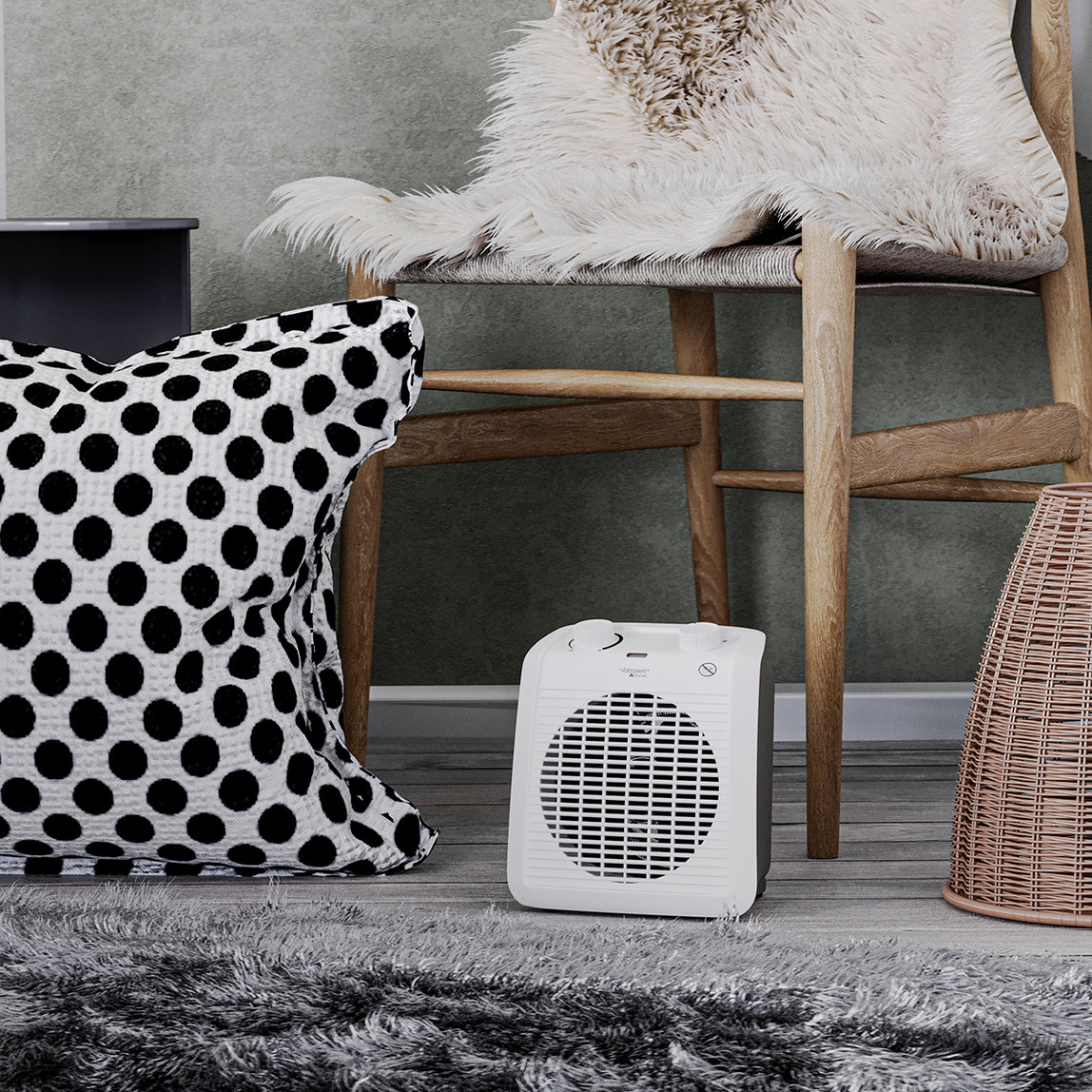    Voltomat 2000W Termostatlı Seramik Fanlı Isıtıcı 