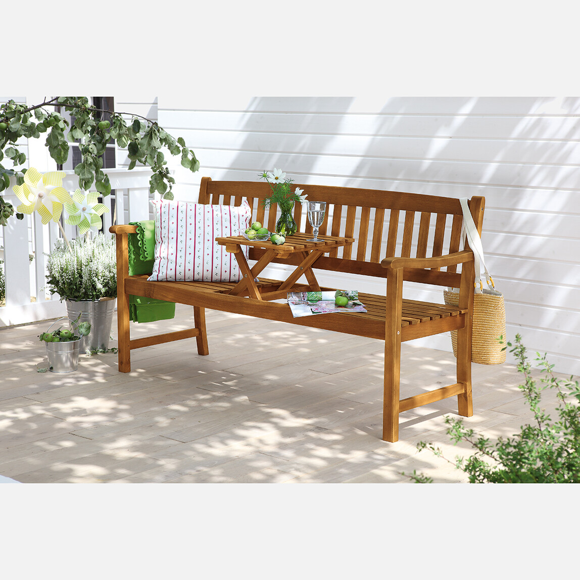    Sunfun Diana Sehpalı Bahçe Bankı   