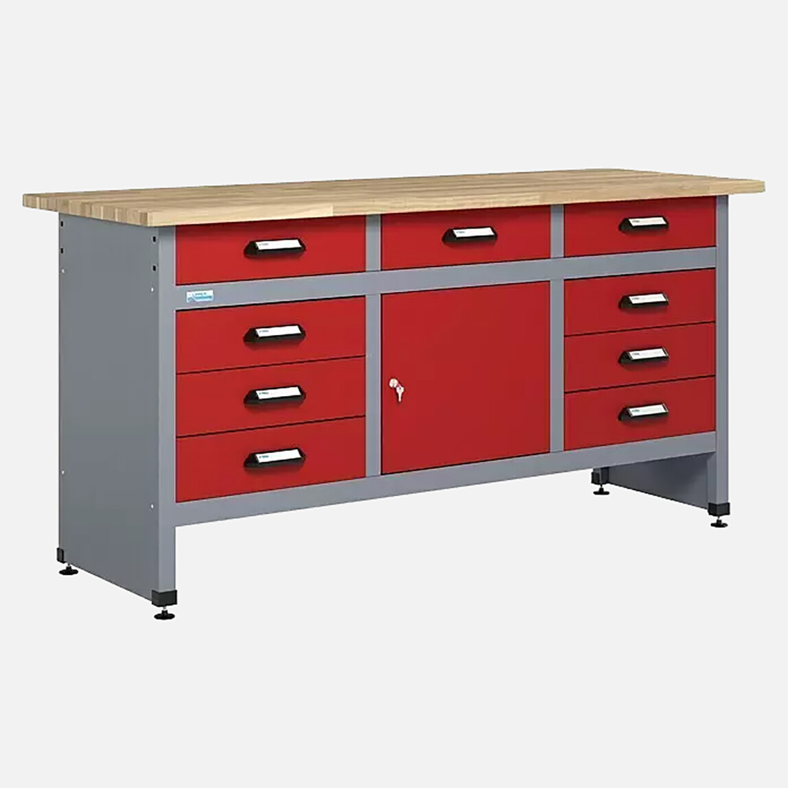    Küpper 9 Çekmeceli Çalışma Tezgahı 60 x 170 x 84 cm 