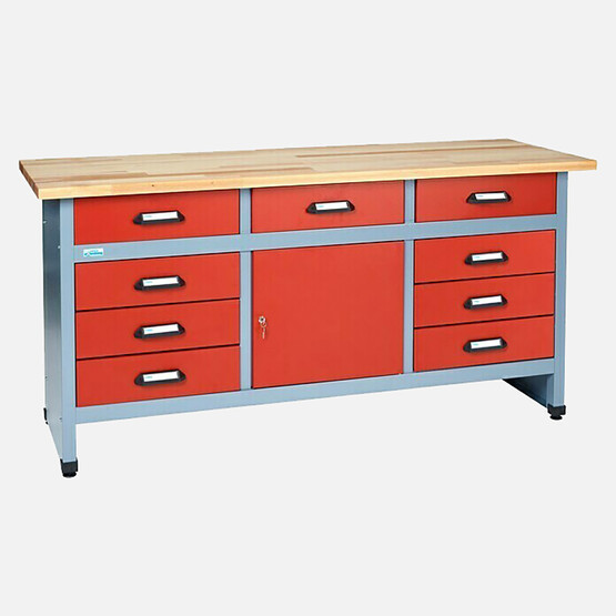 Küpper 9 Çekmeceli Çalışma Tezgahı 60 x 170 x 84 cm