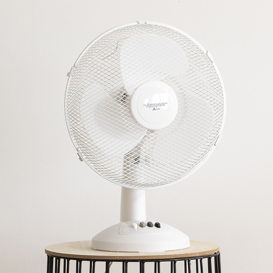    Voltomat Masaüstü Vantilatör 30cm Beyaz 