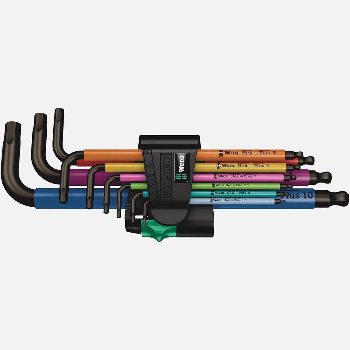    Wera 05073593001 950/9 Hex-Plus Renkli 9 Parça Allen Seti 