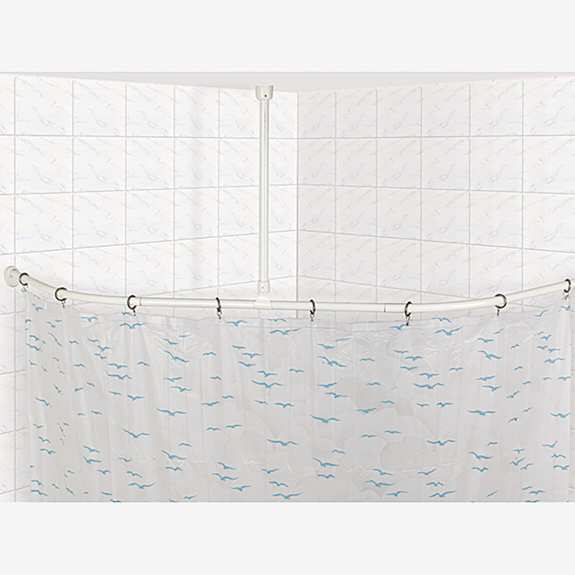    Venüs Duş Perde Borusu Köşe Desteği Beyaz  