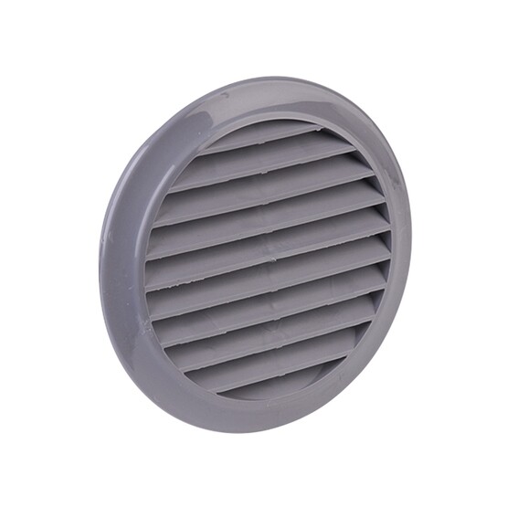 İlöz Yuvarlak Dış Duvar Izgarası Çap 100 mm Gri 