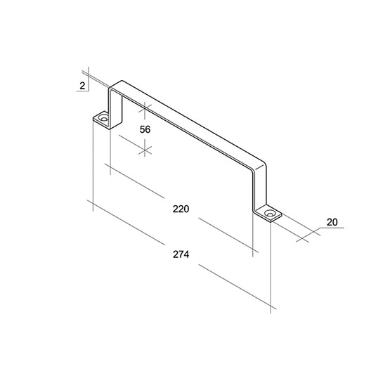 İlöz Yassı Kanal Boru Kelepçesi Çap 125 mm 
