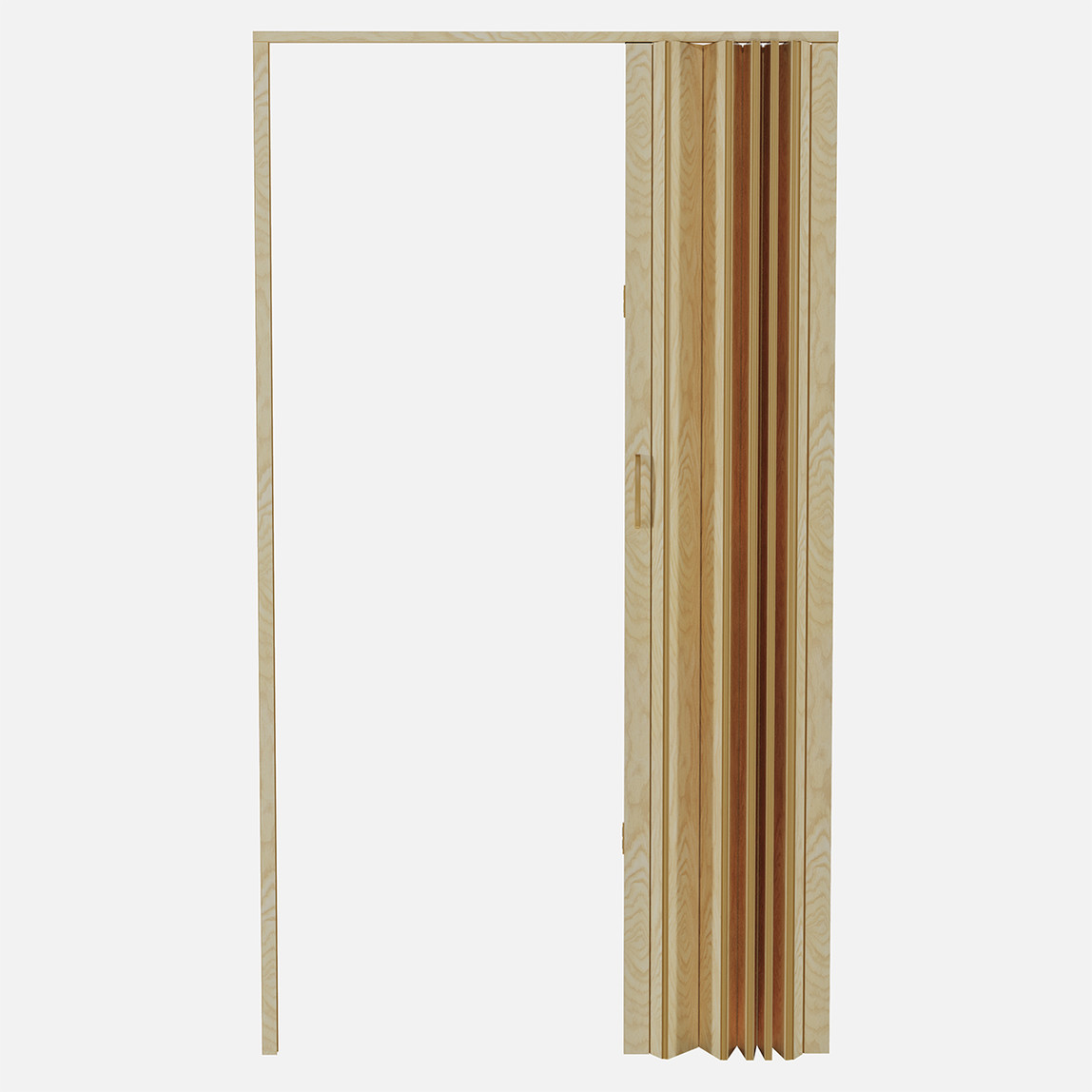    BAUHAUS Pvc Akordiyon Kapı Meşe  