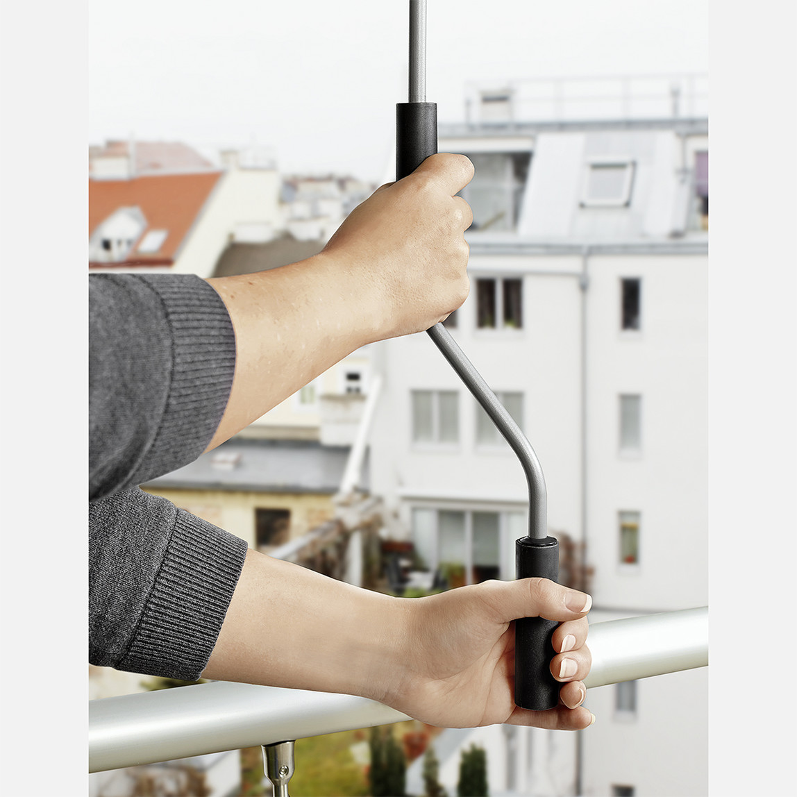    Sunfun Balkon Gölgelendirme Dikey Stor Tente Gri 