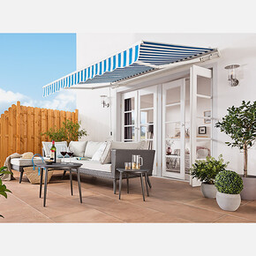 Sunfun Polyester Tente Mavi-Beyaz 300x200 cm 