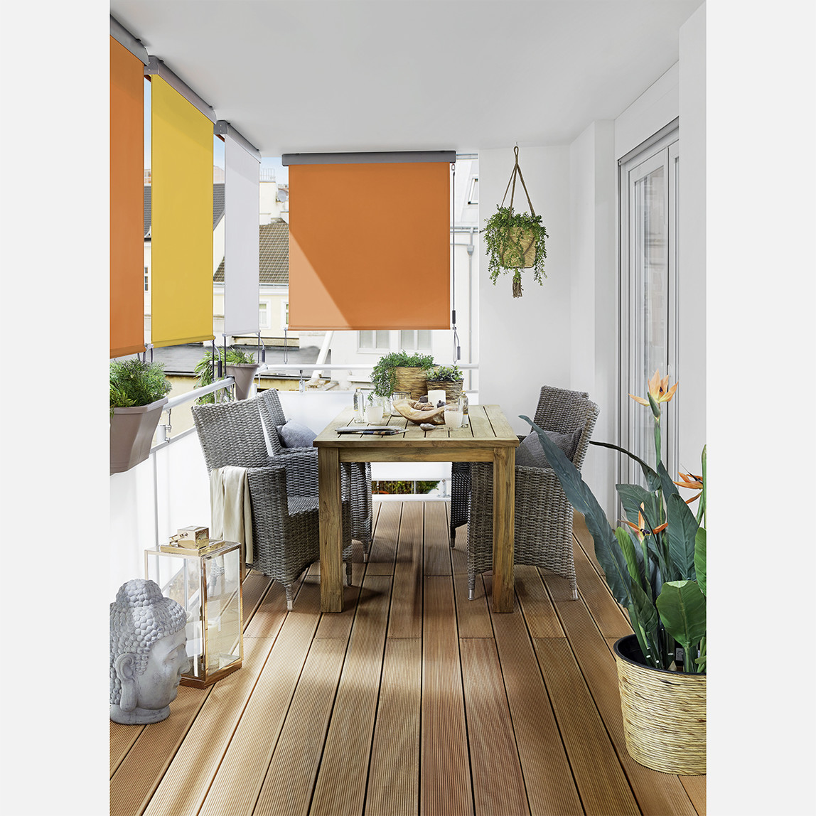    Sunfun Balkon Gölgelendirme Dikey Stor Tente Turuncu 