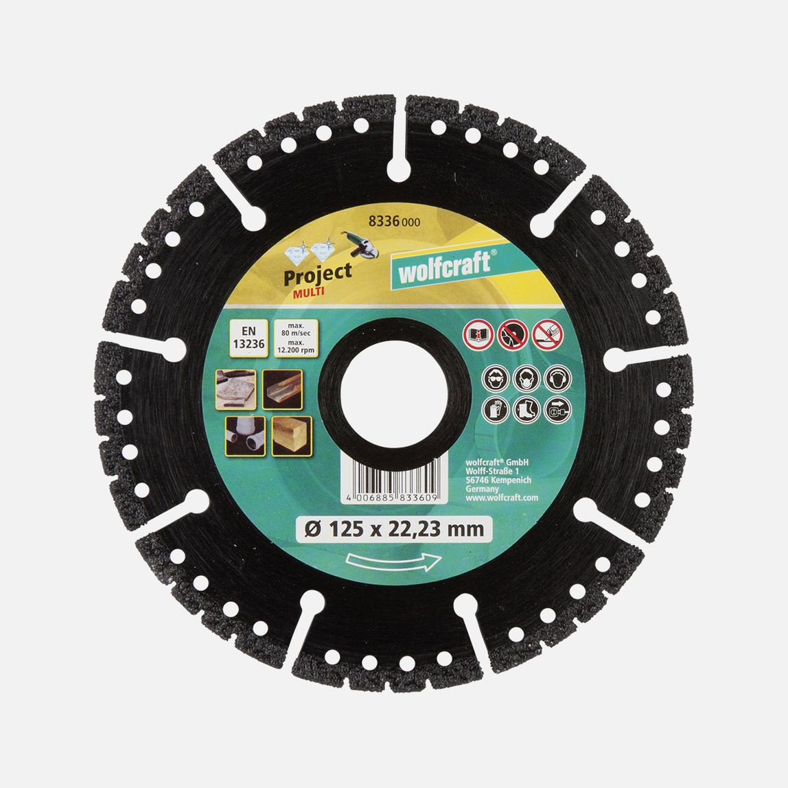    Wolfcraft Elmas Pro Turbo Disk Multi Ø125 mm 