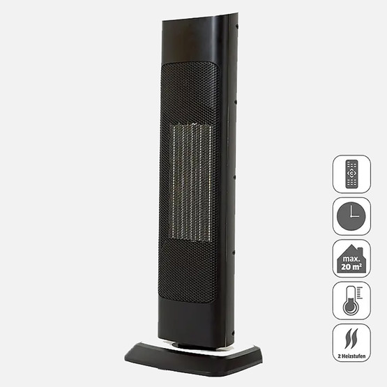 Voltomat 2000W Termostatlı Kule Tipi Seramik Fanlı Isıtıcı 

