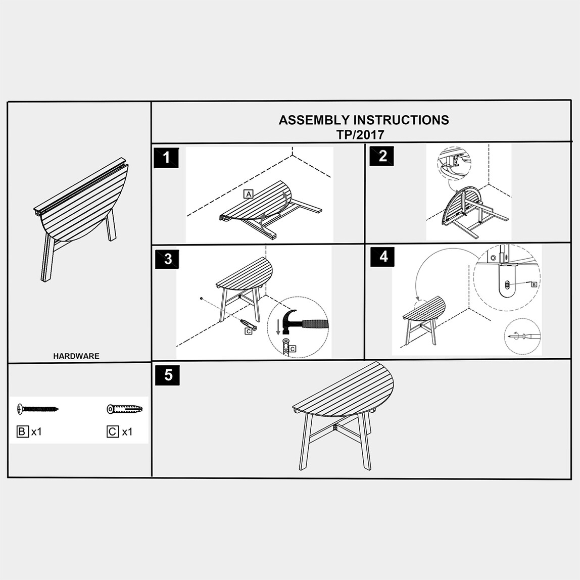    Sunfun Diana Balkon Masası  