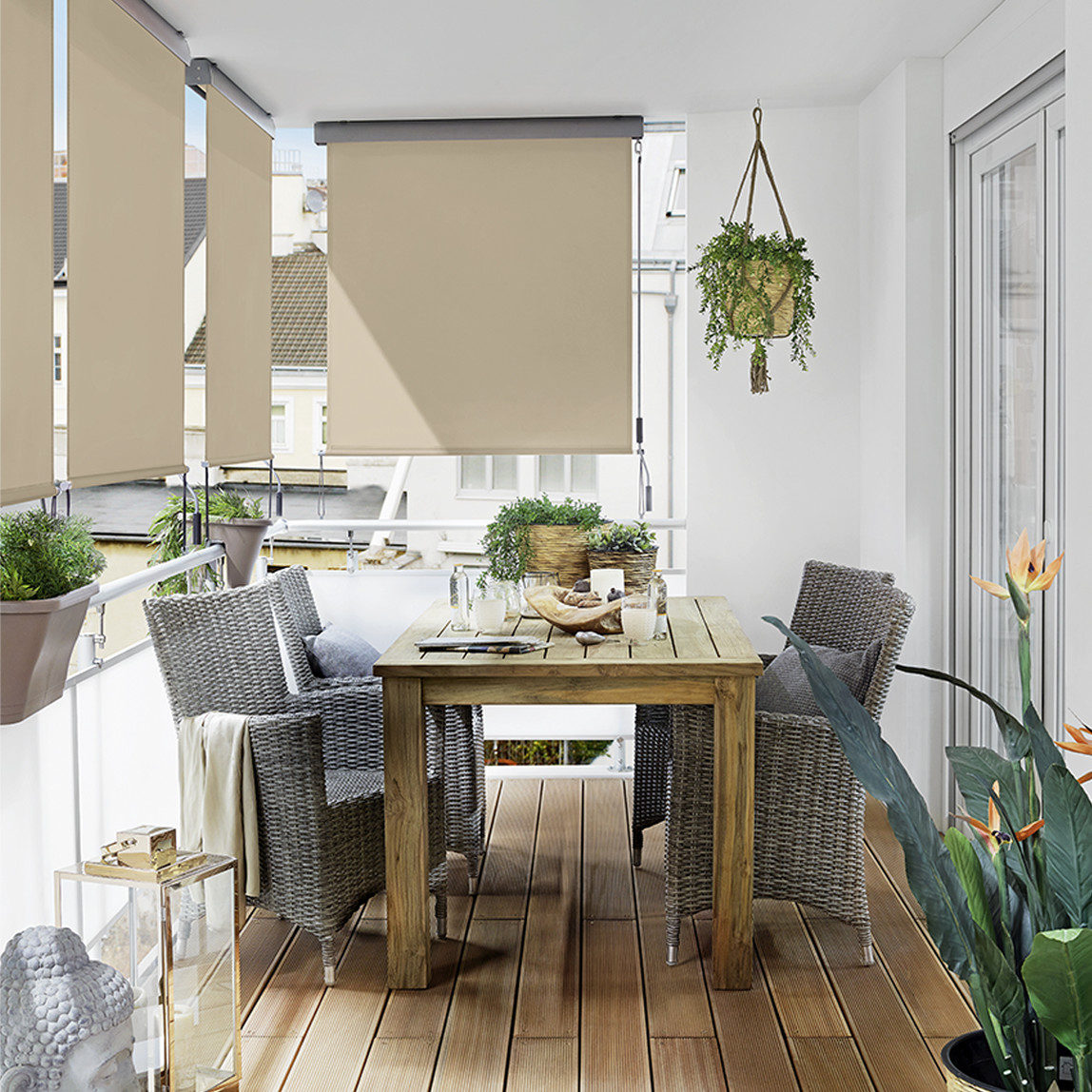    Sunfun Balkon Gölgelendirme Dikey Stor Tente Bej 