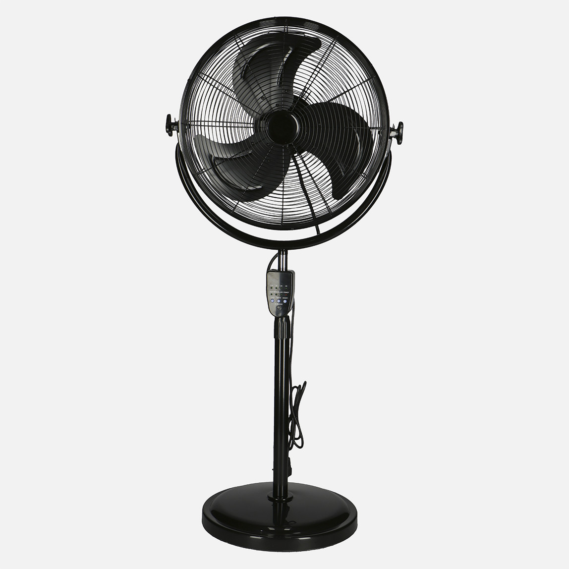    Voltomat Ayaklı Vantilatör 100W Siyah Uzaktan Kumandalı 