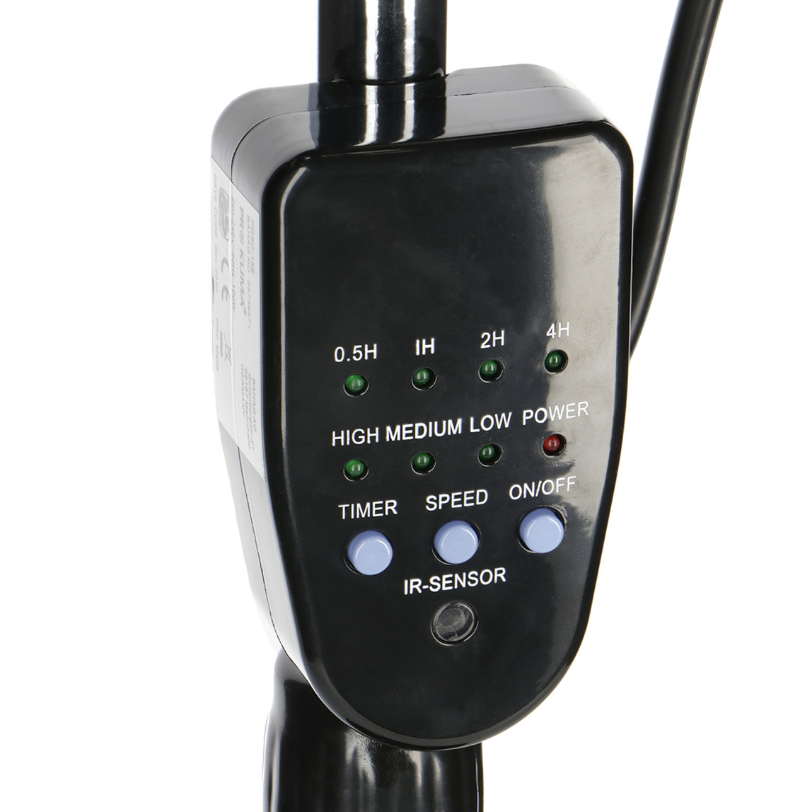    Voltomat Ayaklı Vantilatör 100W Siyah Uzaktan Kumandalı 