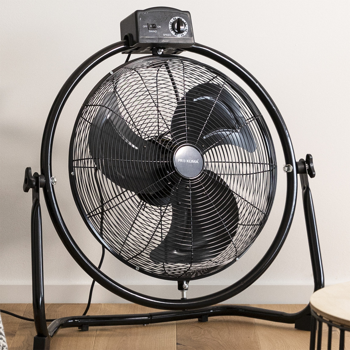    Voltomat Sanayi Yer Vantilatörü 100W Siyah 