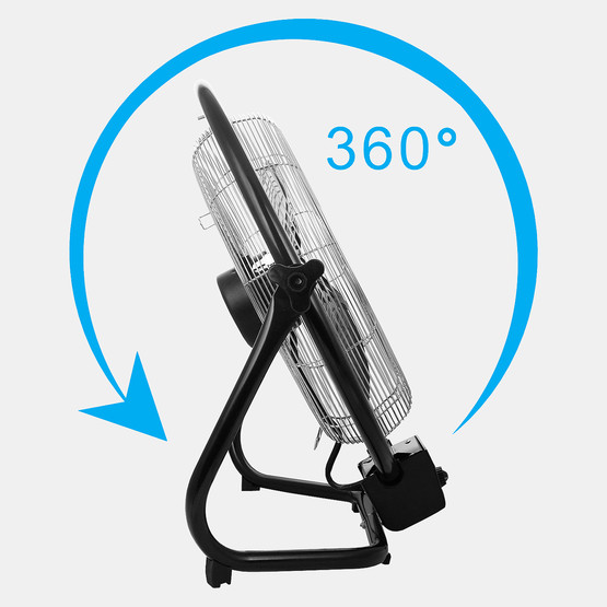 Voltomat Sanayi Yer Vantilatörü 100W Siyah