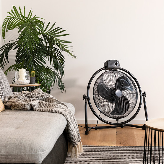 Voltomat Sanayi Yer Vantilatörü 100W Siyah