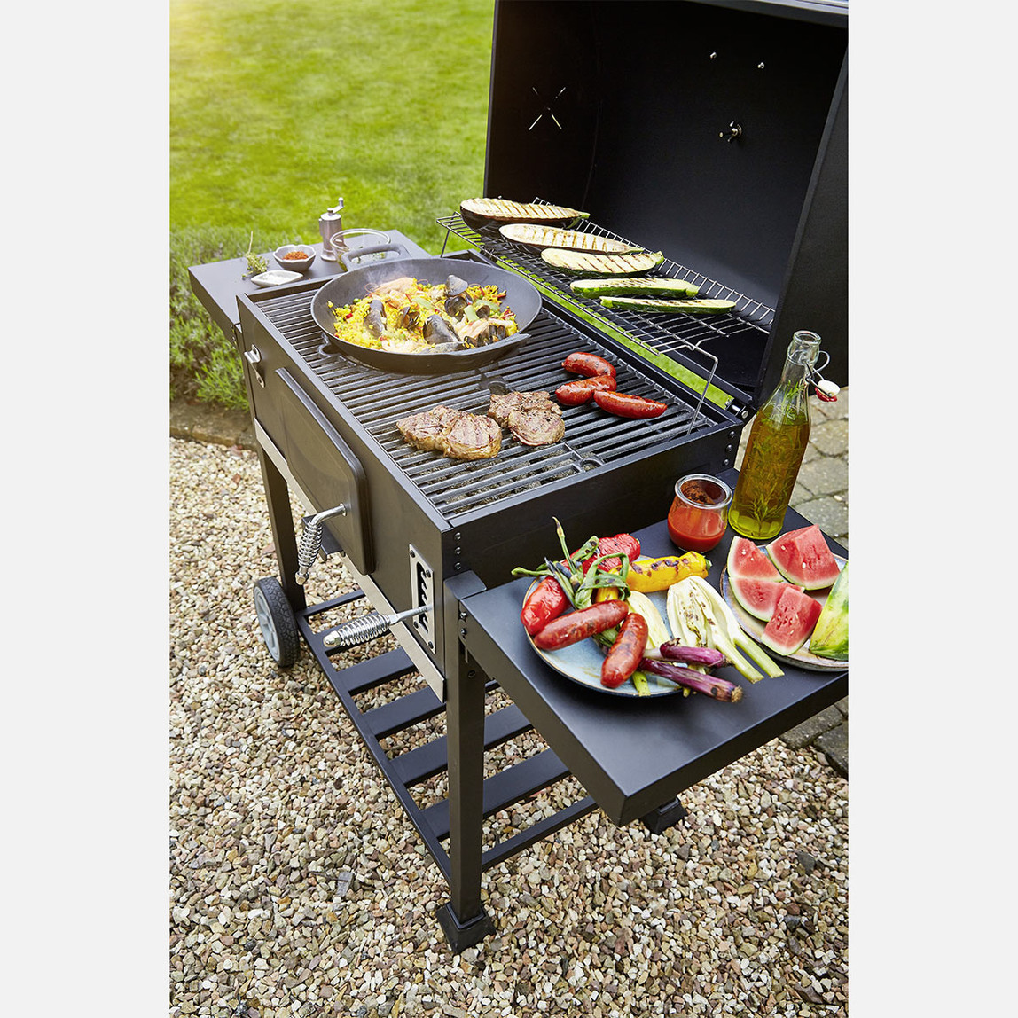    Kingstone Kömürlü Mangal Black Angus XXL 70x43 cm  