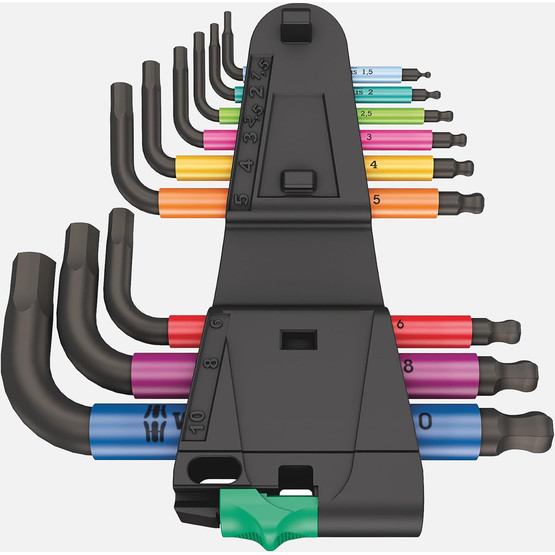 Wera Hex-Plus 950/9 Çok Renkli Allen Anahtar Seti 