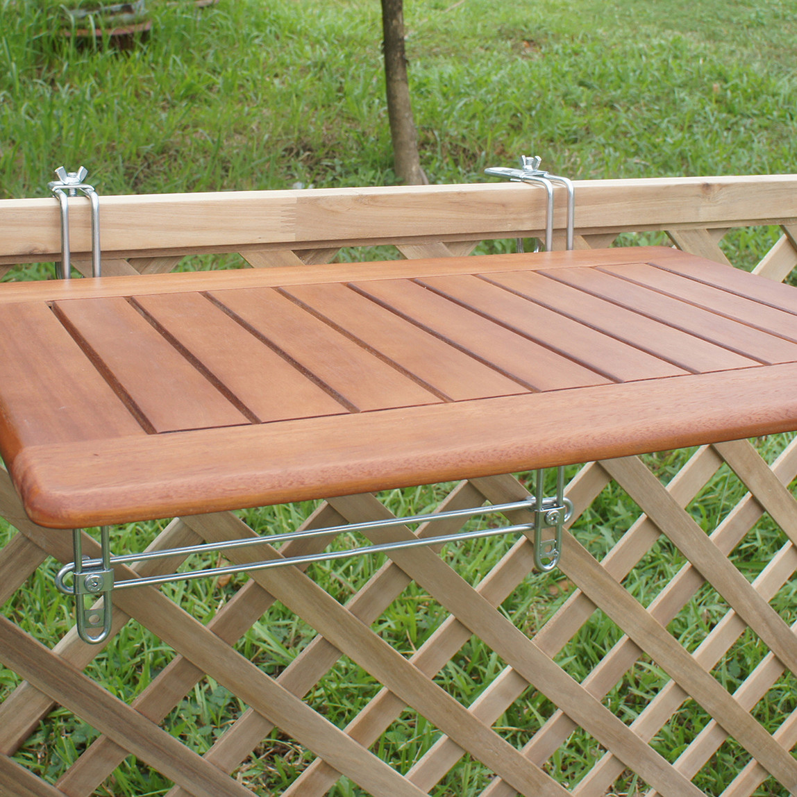    Sunfun Diana Katlanır Ahşap Balkon Masası  