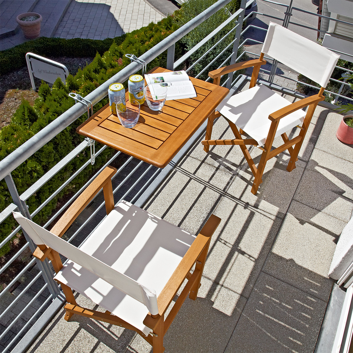    Sunfun Diana Katlanır Ahşap Balkon Masası  