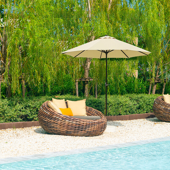 Sunfun Arezzo Şemsiye Ekru 270 cm 