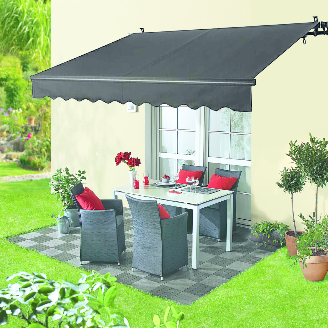    Sunfun Polyester Tente Antrasit 400x250 cm  