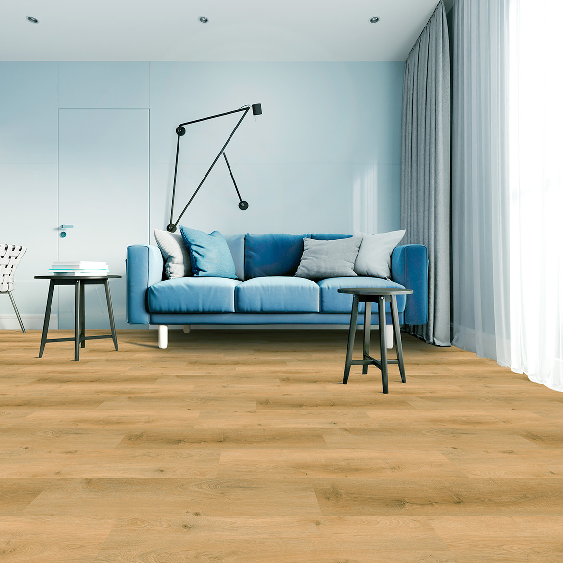    Nizza Vinil Zemin Kaplaması Meşe 1220x229x4 mm 