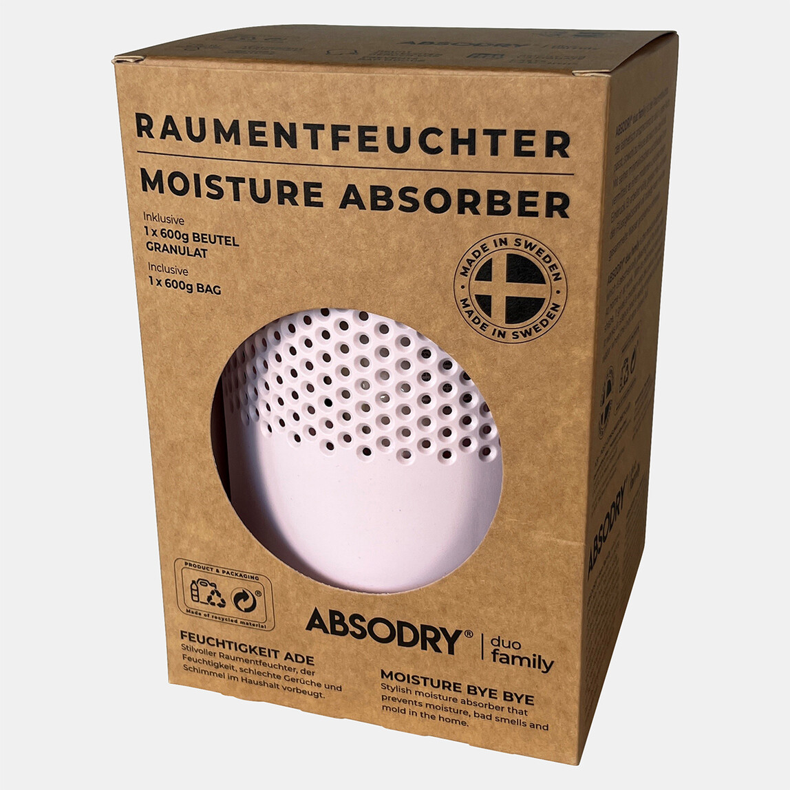    Absodry Nem Alma Cihazı Duo Ailesi Pembe 600 gr 