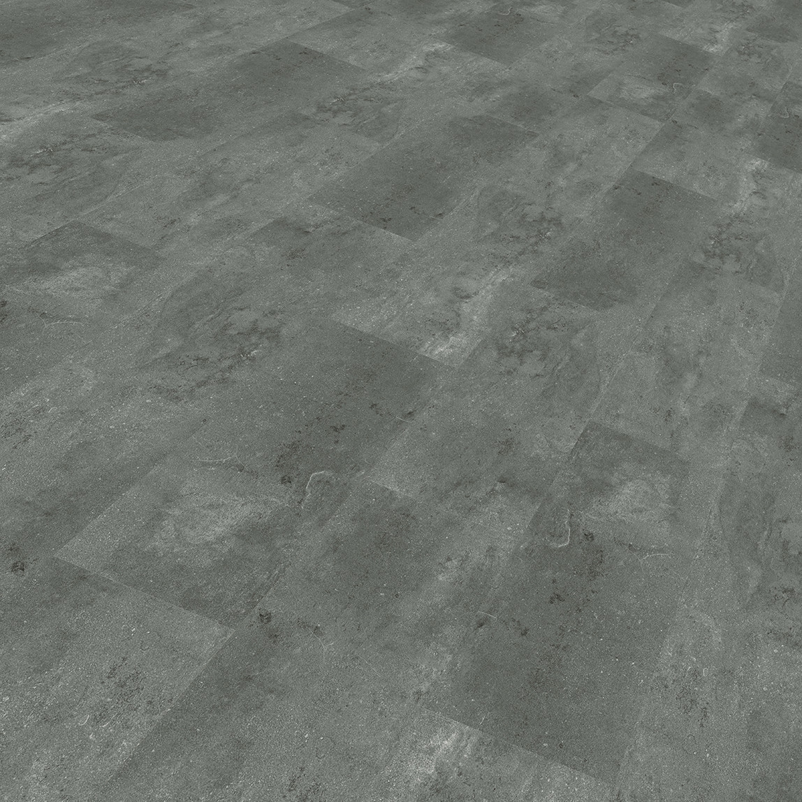    Beton Görünümlü Vinil Karo Zemin Kaplaması Gri 812x406x4 mm 