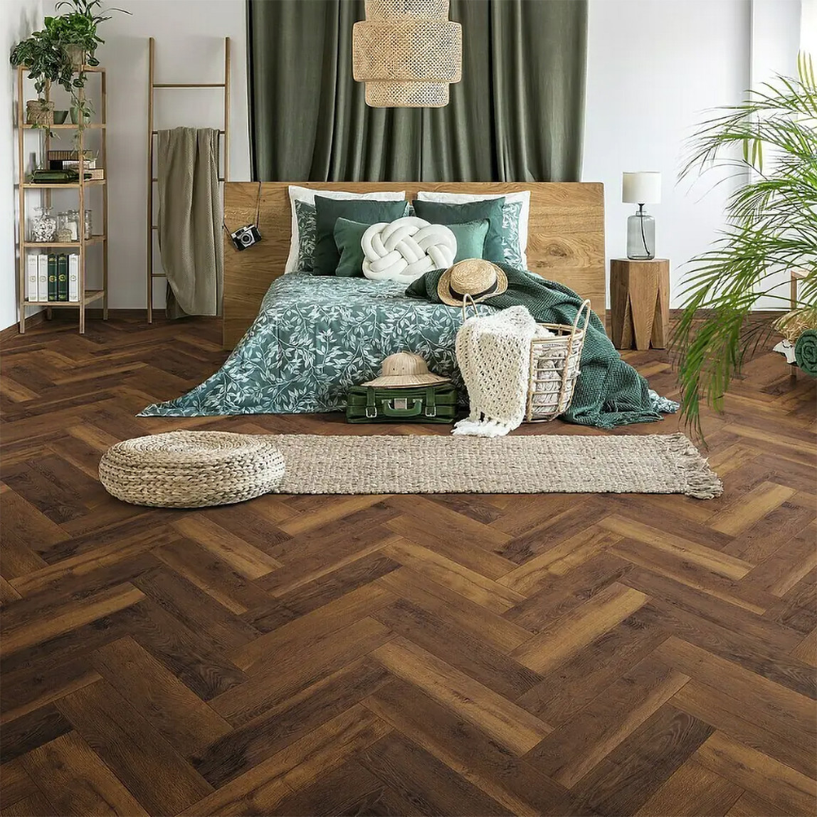    Krono Original Balıksırtı Laguna Meşe 32.Sınıf Laminat Parke Derzli 630x126x8 mm 0,87 m² 