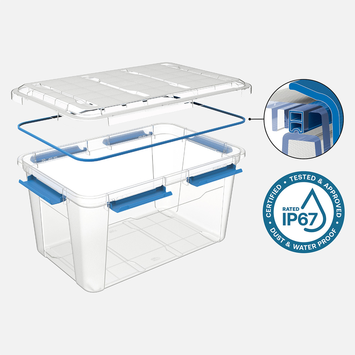    Ezy Storage Su Geçirmez Saklama Kutusu 50L 