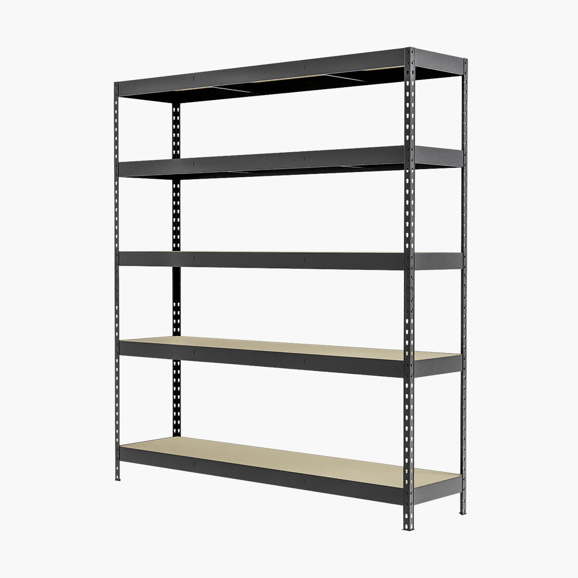    Regalux 5 Katlı Metal Raf Siyah 