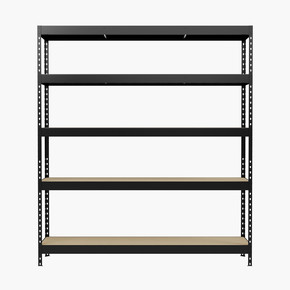 Regalux 5 Katlı Metal Raf Siyah