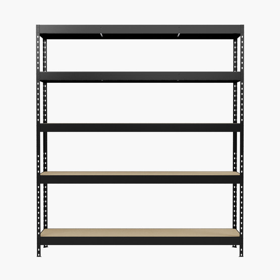 Regalux 5 Katlı Metal Raf Siyah