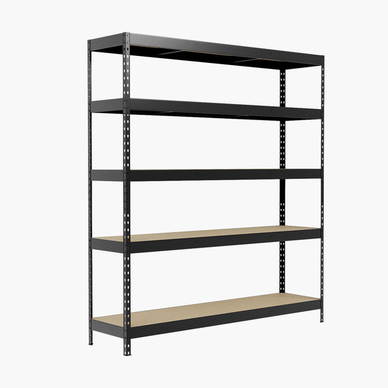 Regalux 5 Katlı Metal Raf Siyah