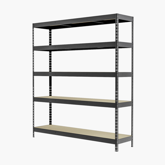 Regalux 5 Katlı Metal Raf Siyah