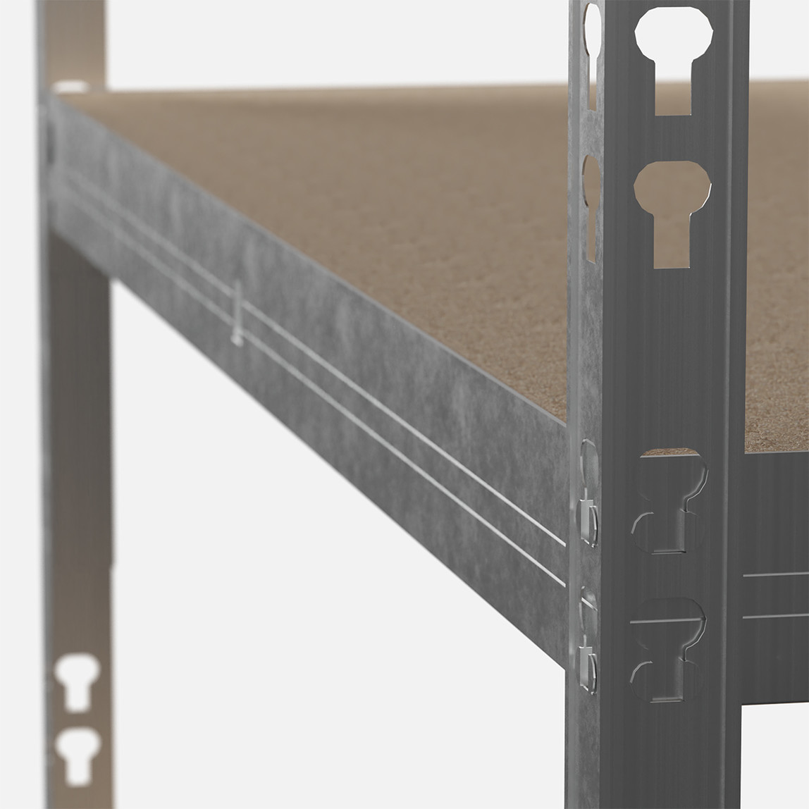    Regalux 5 Katlı Metal Raf Gri 90x40x180 cm 