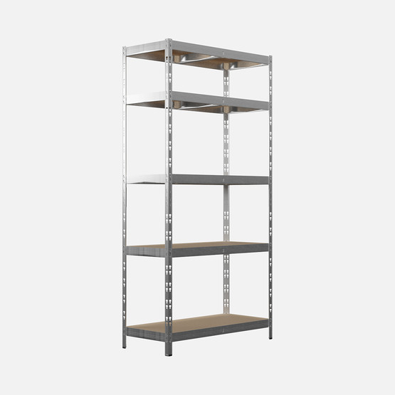 Regalux 5 Katlı Metal Raf Gri 90x40x180 cm